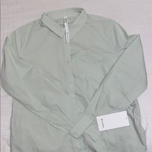LULULEMON Full Day Ahead Shirt in mint size: 12
